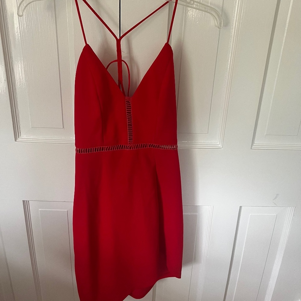 Hello Molly, Size 8, high low red dress